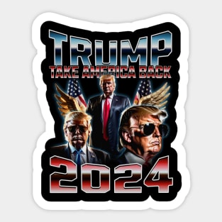 Trump - 2024 Take America Back! Vintage Sticker